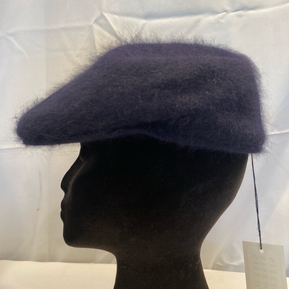 NWT KOKIN Vintage 90s Chic Navy Blue Women's Beret Hat - Picture 5 of 6